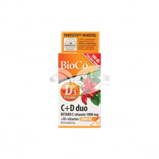 Bioco C+D 1000 mg +D3 2000 Iu DUO Tabletta