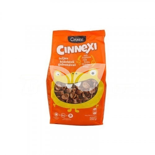 Cornexi Cinnexi Fahéjas teljeskiörlésű gabonával Kalciummal és D - Vitaminnal  gabonapehely 250 g