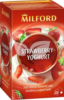 Milford eper-joghurt ízű gyümölcstea 20x2,5g 50 g